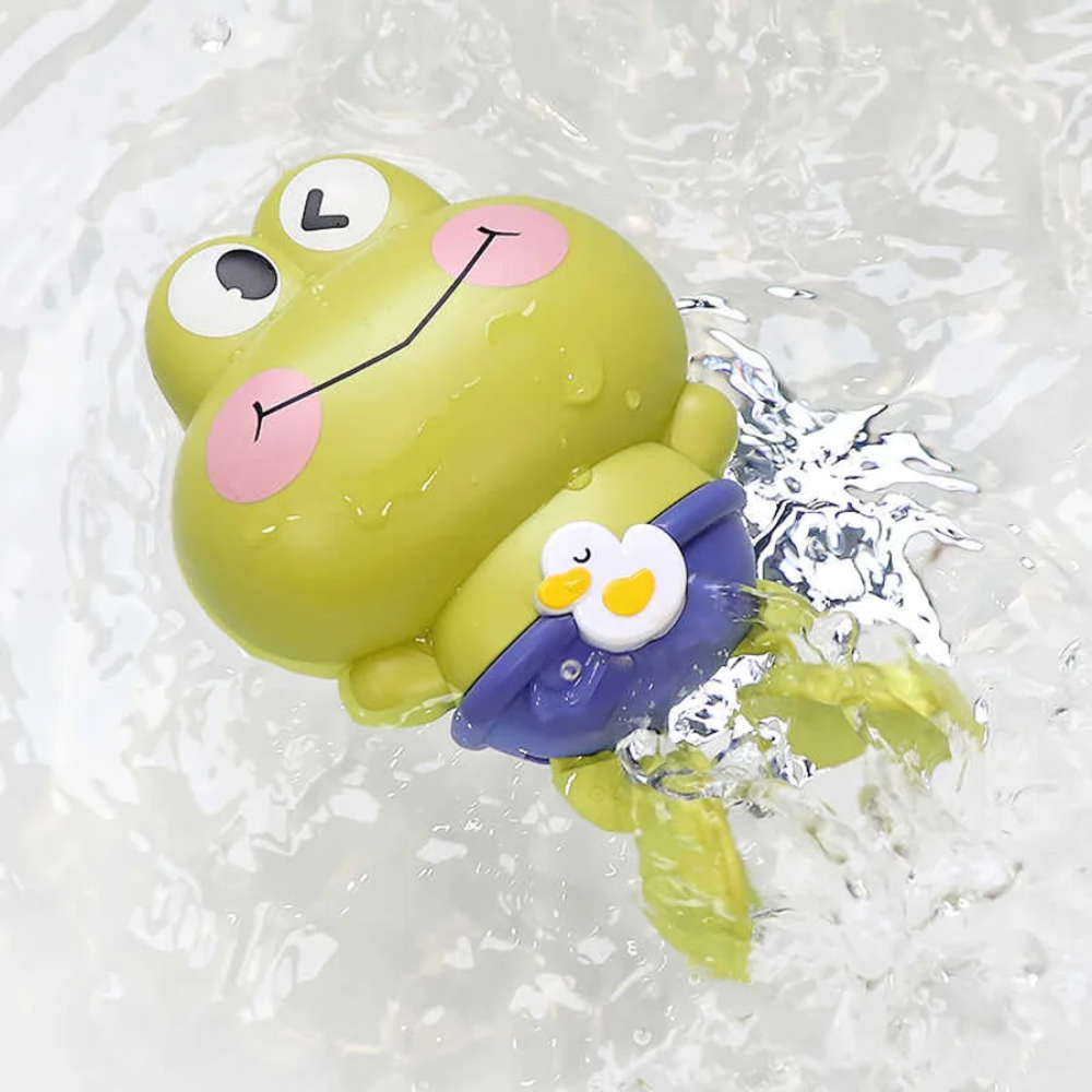 Floating Clockwork Frog Bath Toy
