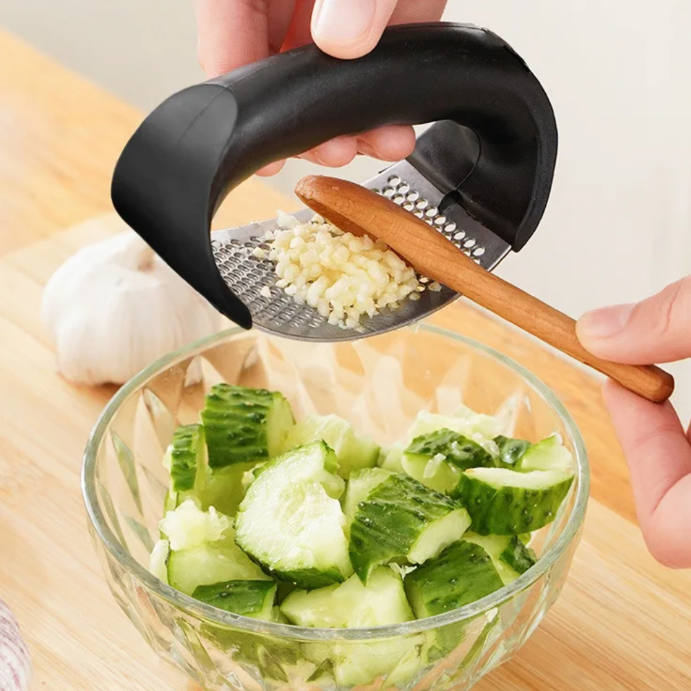 Stainless Steel Garlic Press Crusher