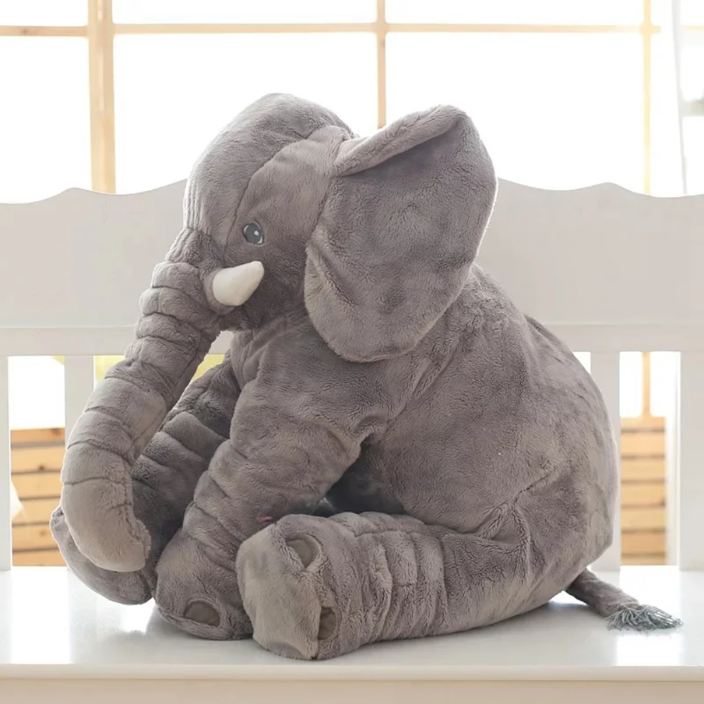 Soft Elephant Plush Pillow