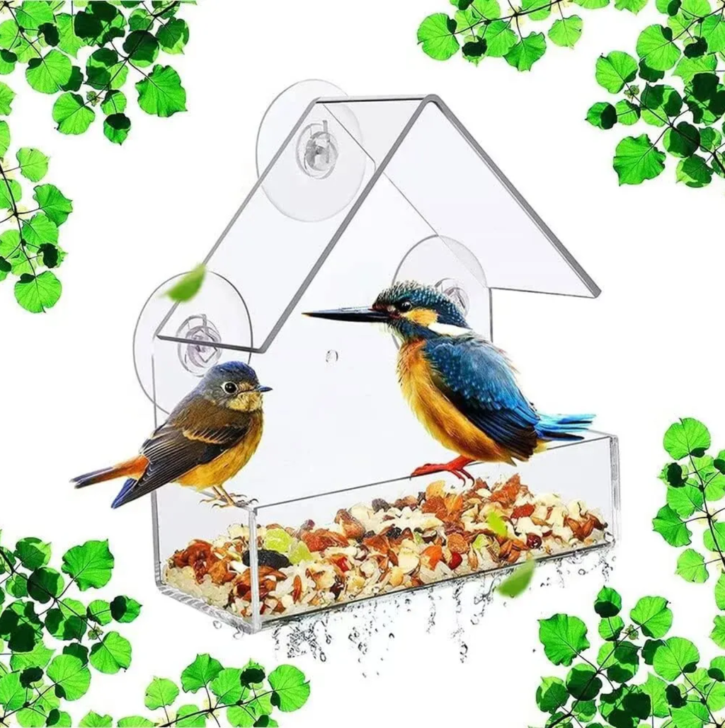Clear Window Acrylic Bird Feeder