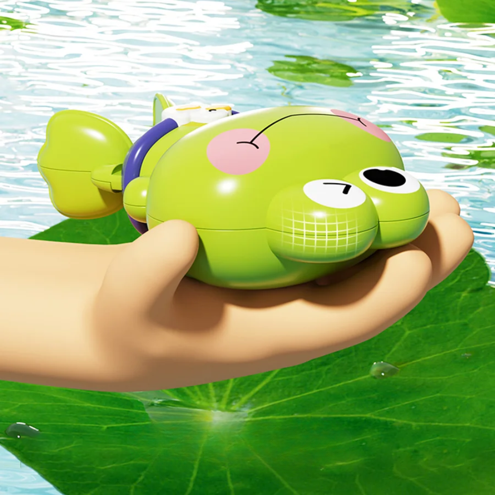 Floating Clockwork Frog Bath Toy