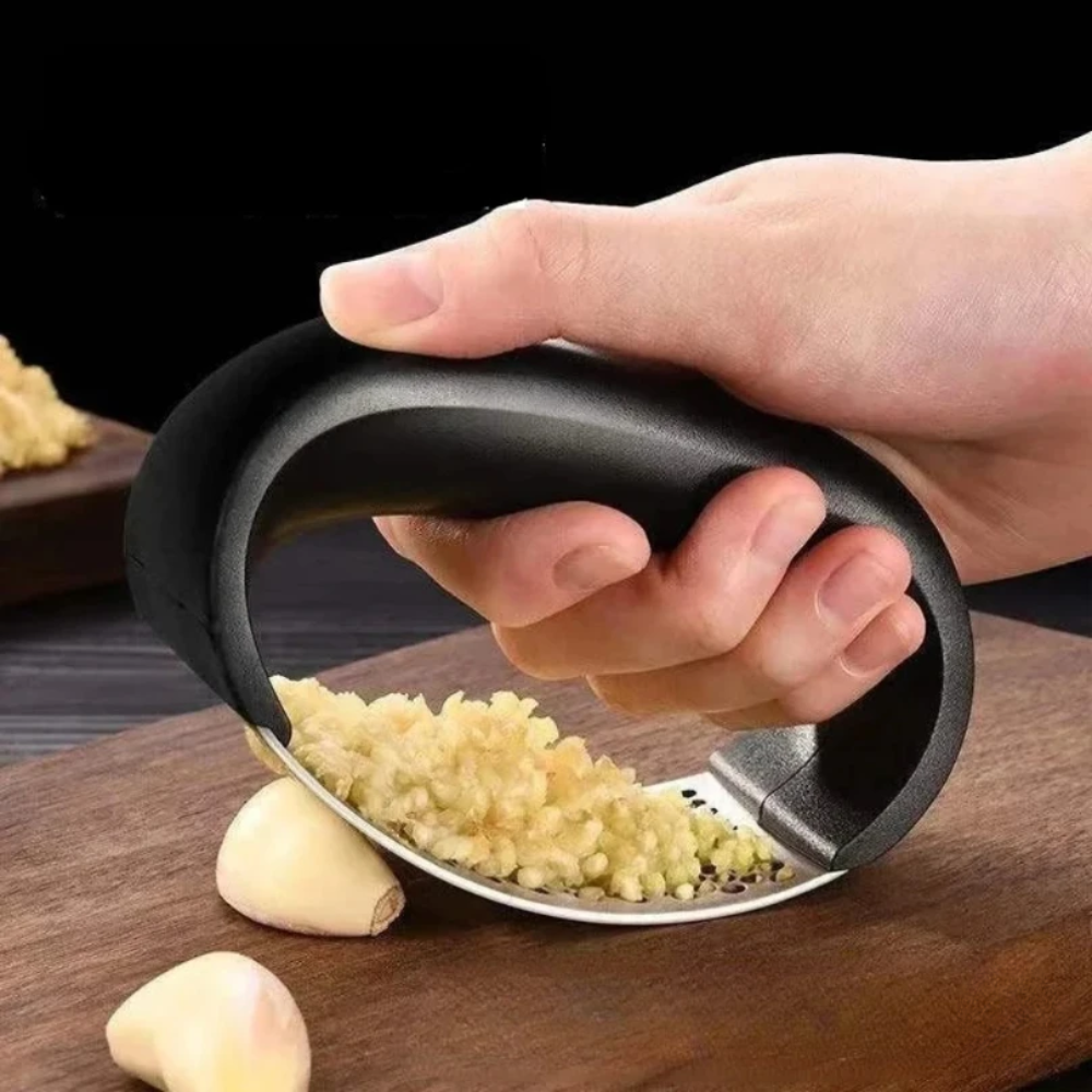Stainless Steel Garlic Press Crusher