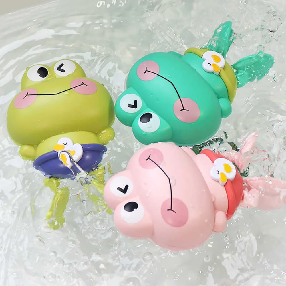 Floating Clockwork Frog Bath Toy