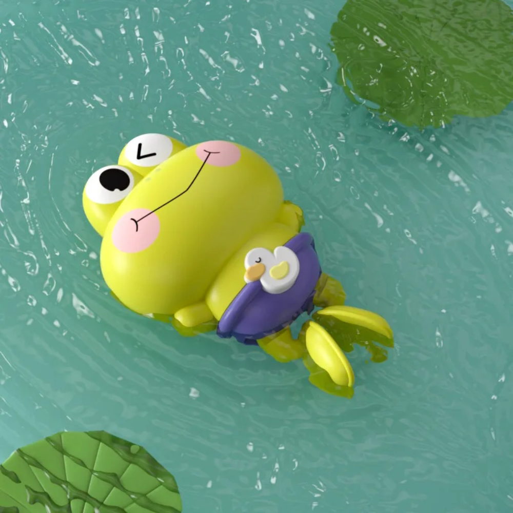 Floating Clockwork Frog Bath Toy