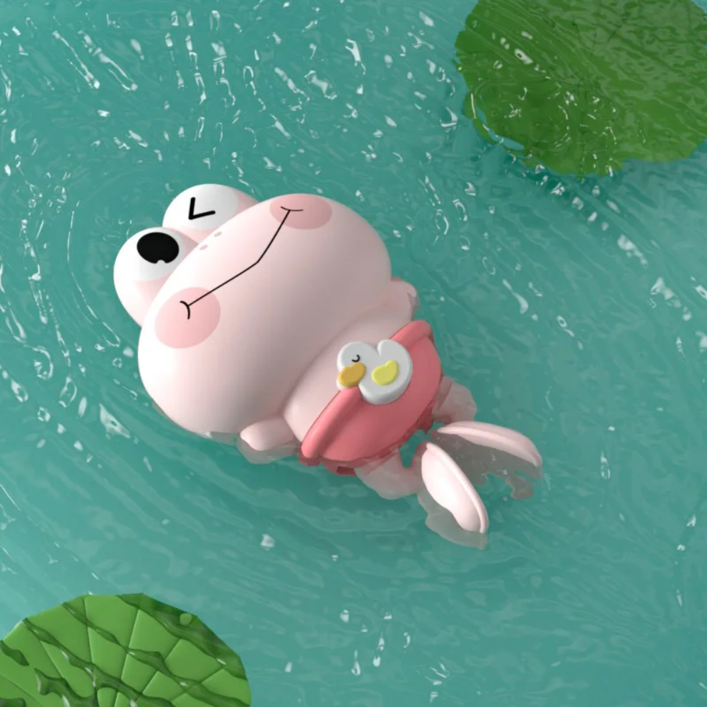 Floating Clockwork Frog Bath Toy